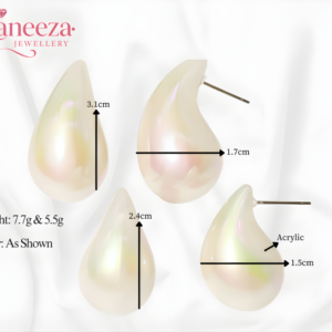 Classic Pastel Glow Pearl Drop Studs