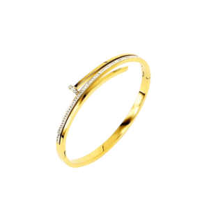 Luxury rhinestone nail bracelet for women with crystal sparkle by Zaneeza Jewellery